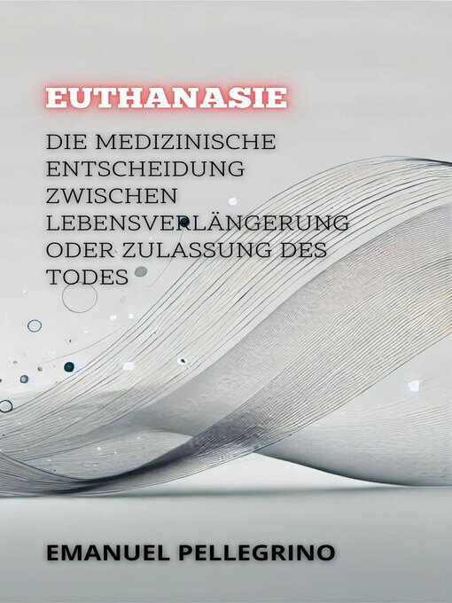 Title details for Euthanasie by Emanuel Pellegrino - Available